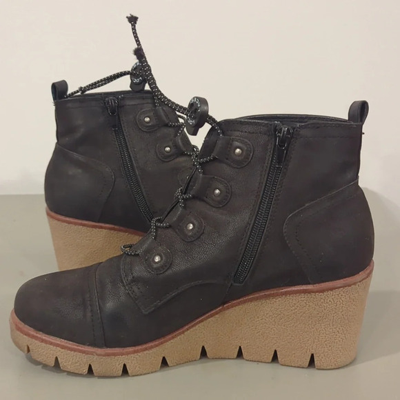 MIA Grant Wedge Booties Black size 10 - Picture 5 of 8